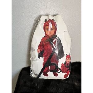 Charades Darling Devil Toddler Halloween Costume Size 2-4 T